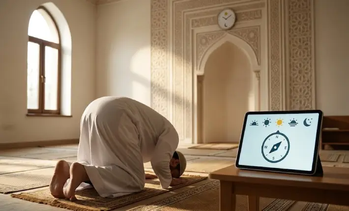 مراجعة تطبيق Prayer Times & Qibla – رفيقك الذكي للمحافظة على صلواتك في السفر والإقامة