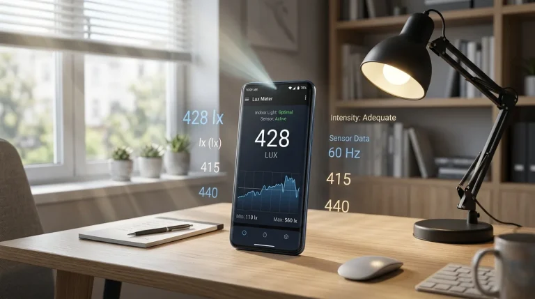كيف تحول هاتف أندرويد إلى مقياس لشدة الضوء (Lux Meter) باستخدام حساس الهاتف | تجربة عملية
