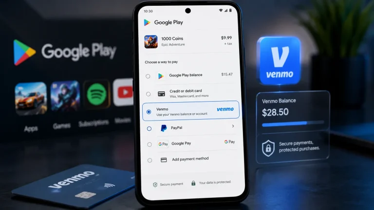 متجر قوقل بلاي يضيف Venmo كوسيلة دفع جديدة لشراء التطبيقات والألعاب.. إليك التفاصيل