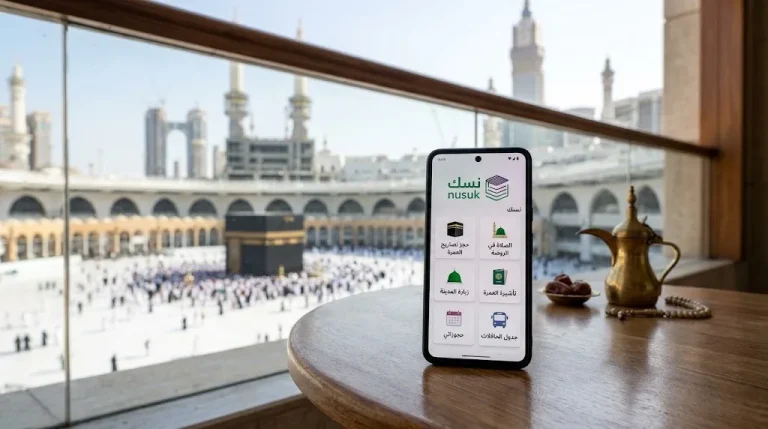 مراجعة شاملة لتطبيق نسك (Nusuk): دليلك الرقمي لرحلة العمرة والزيارة
